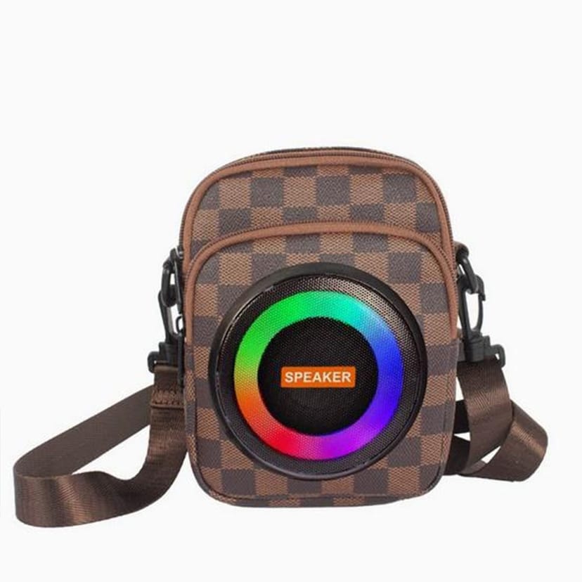 Quipulse Quipulse Men's Style 1 Multifunctional Bluetooth Speaker Backpack in Brown - 1
