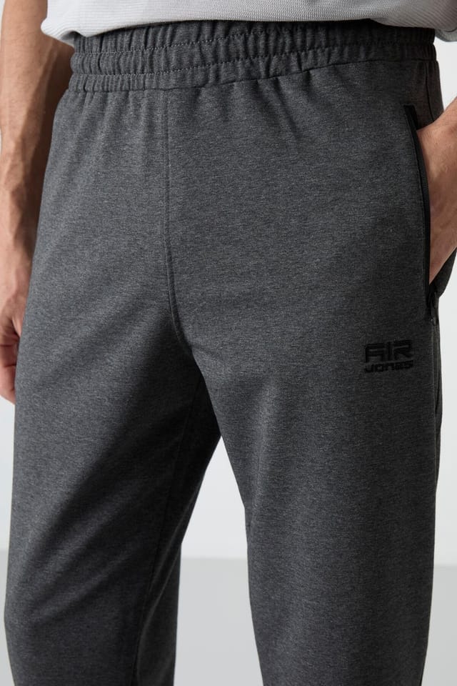Tommy Life Tommy Life Men's Solid Jogger Sweatpants in Dark Grey - 3