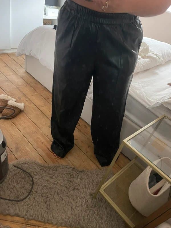 ASOS Asos faux leather cargo pants size 16