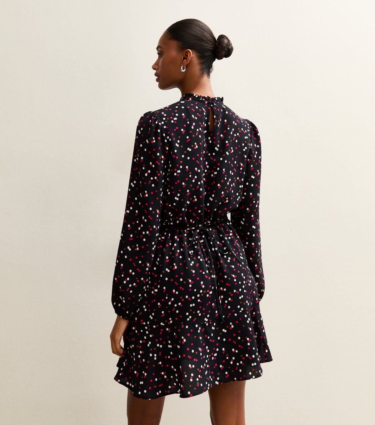 New Look Women's Black Spot Print Mini Dress New Look - 4