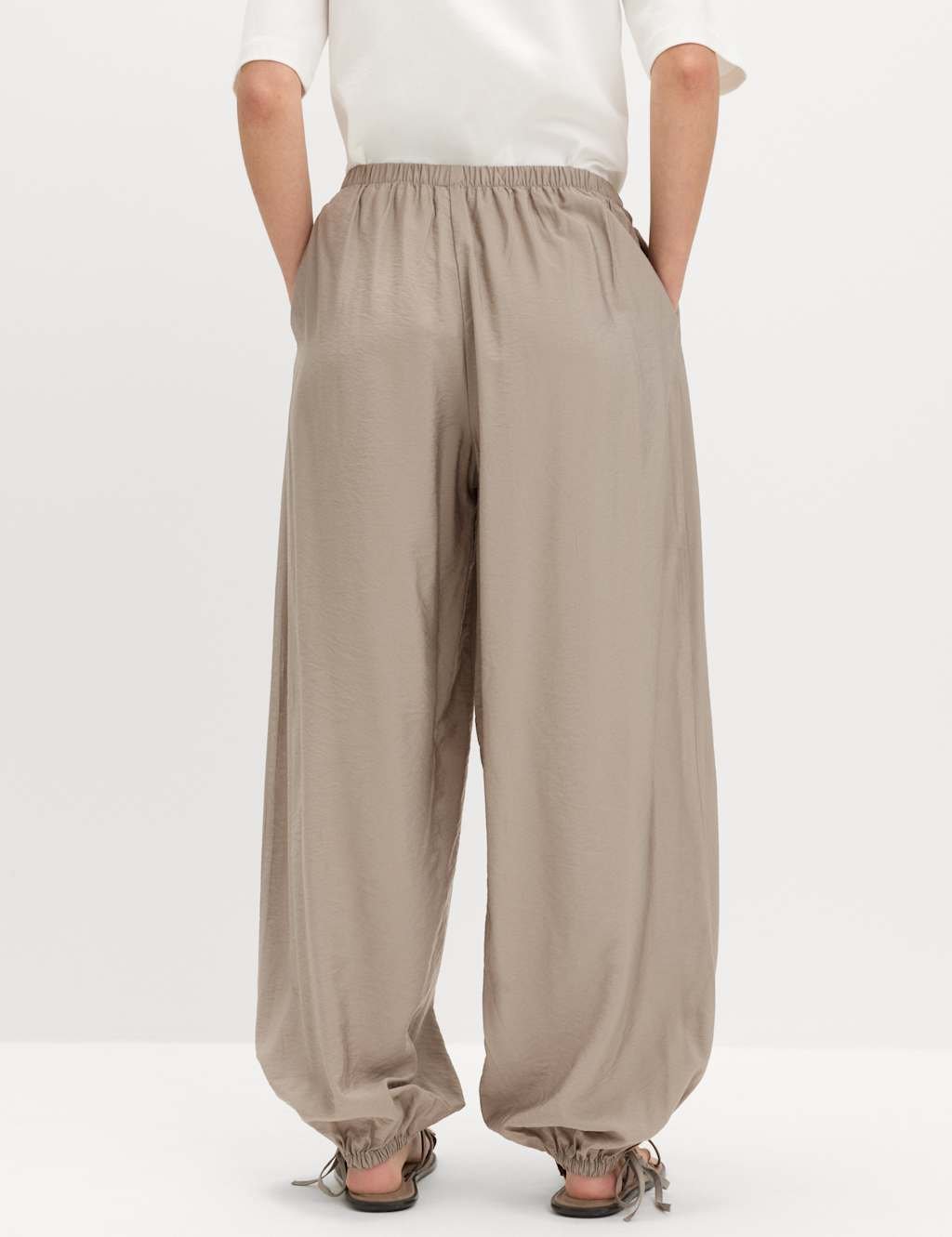 Marks & Spencer M&S Balloon Trousers Putty - 3