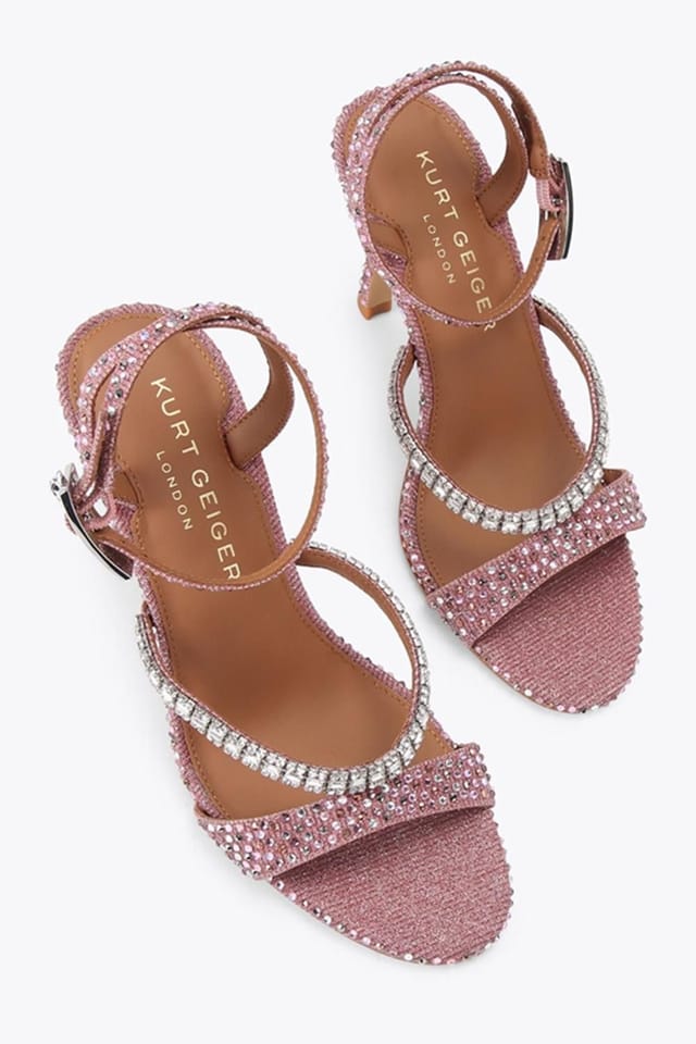 Kurt Geiger London Kurt Geiger London Women's 'Crystal Strap Sandal 90' Heels in Pink - 2
