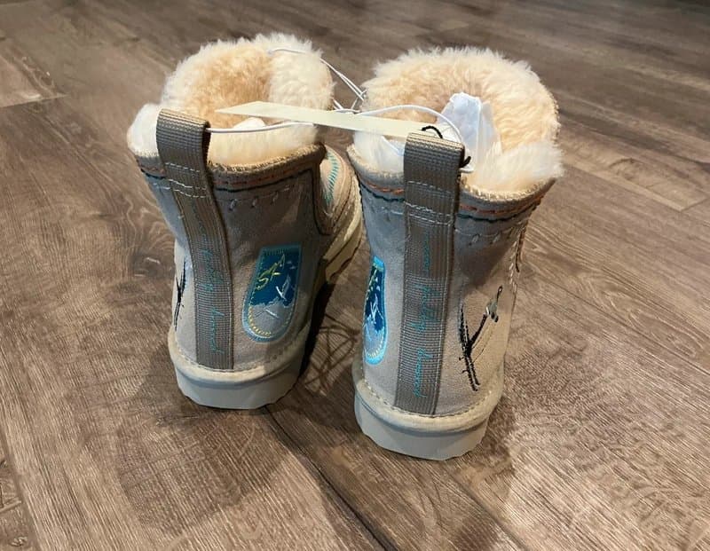 Never Fully Dressed Woman’s Never Fully Dressed Suede Boots - Stone  / 4