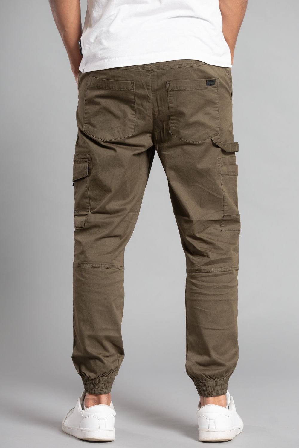 Tokyo Laundry Tokyo Laundry Men's Cotton Drawstring Cargo Trousers in Khaki - 2