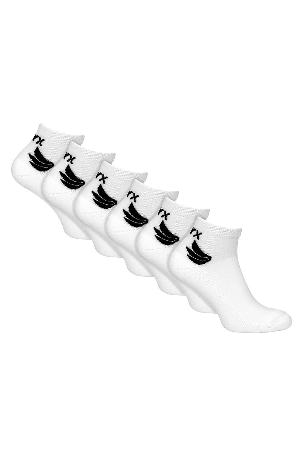 TALYX TALYX Men's 6 Pack Bamboo Ankle Socks in White