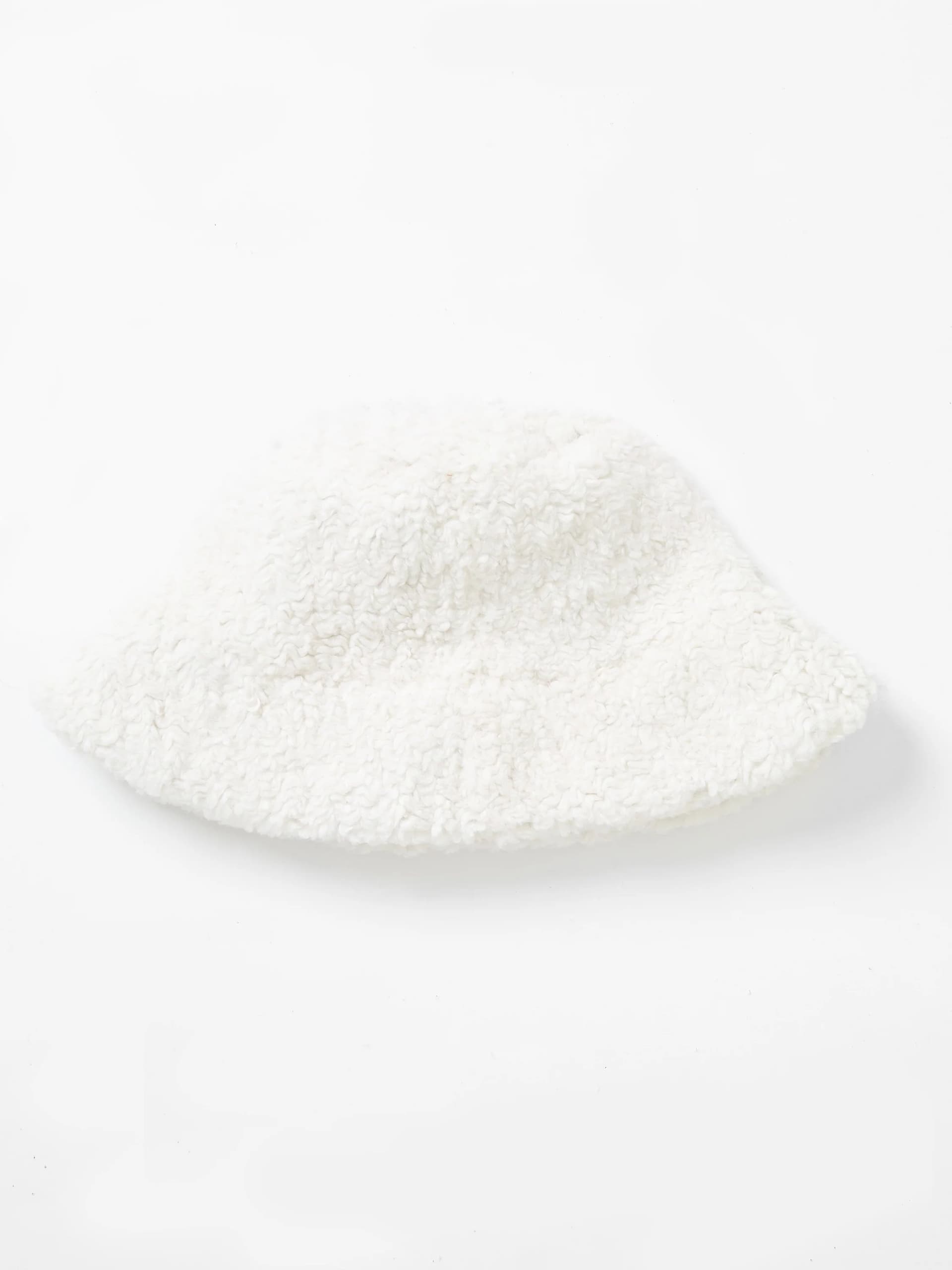 French Connection French Connection Cream Faux Shearling Bucket Hat