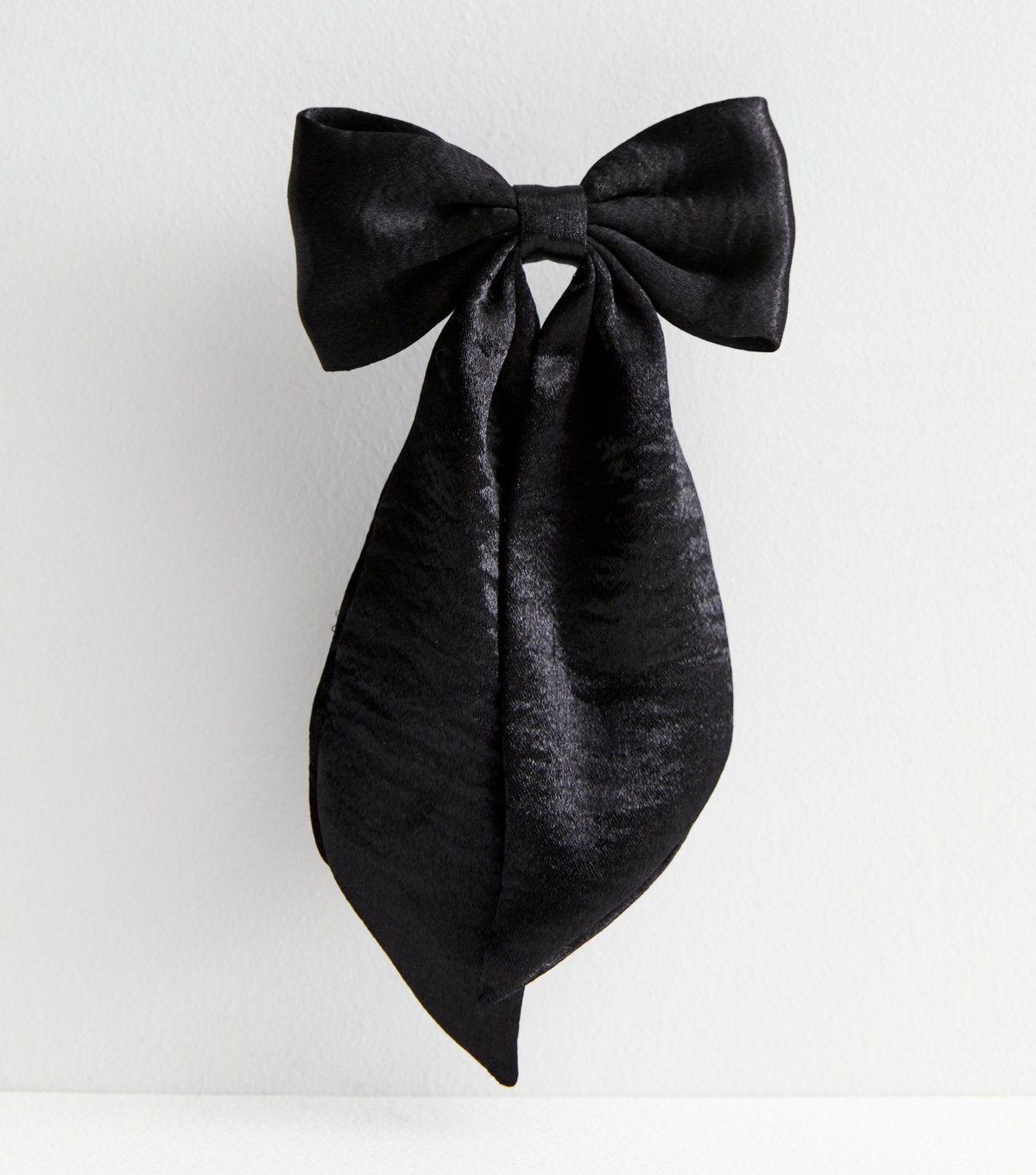 New Look Black Satin Bow Hair Slide New Look - 2