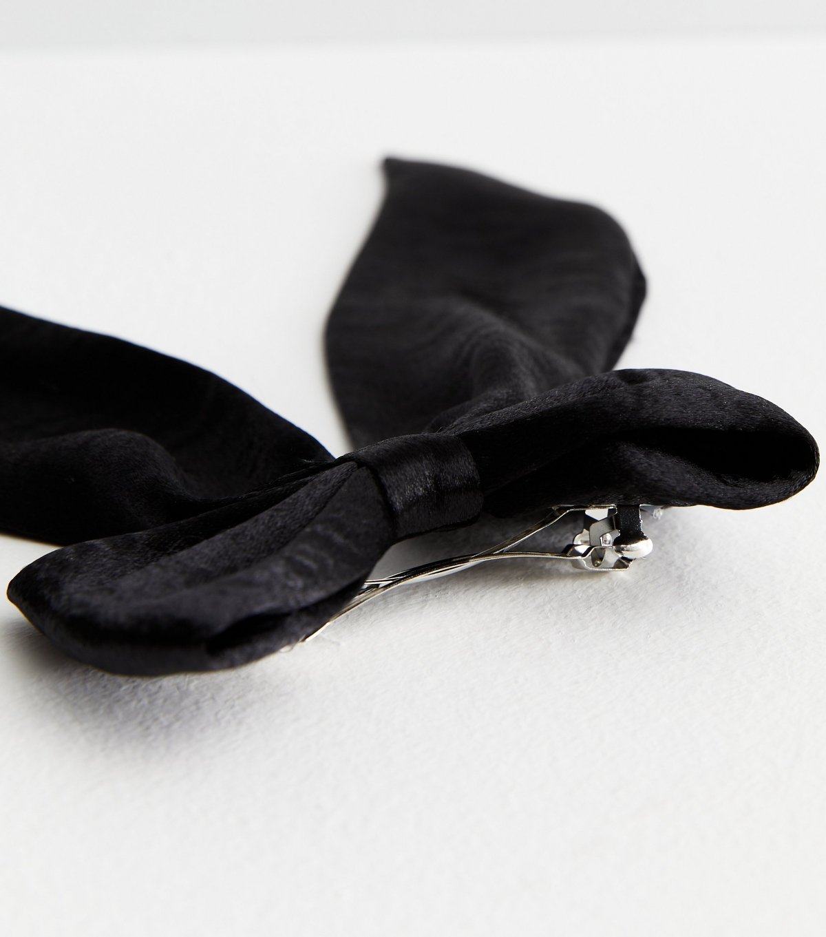 New Look Black Satin Bow Hair Slide New Look - 3