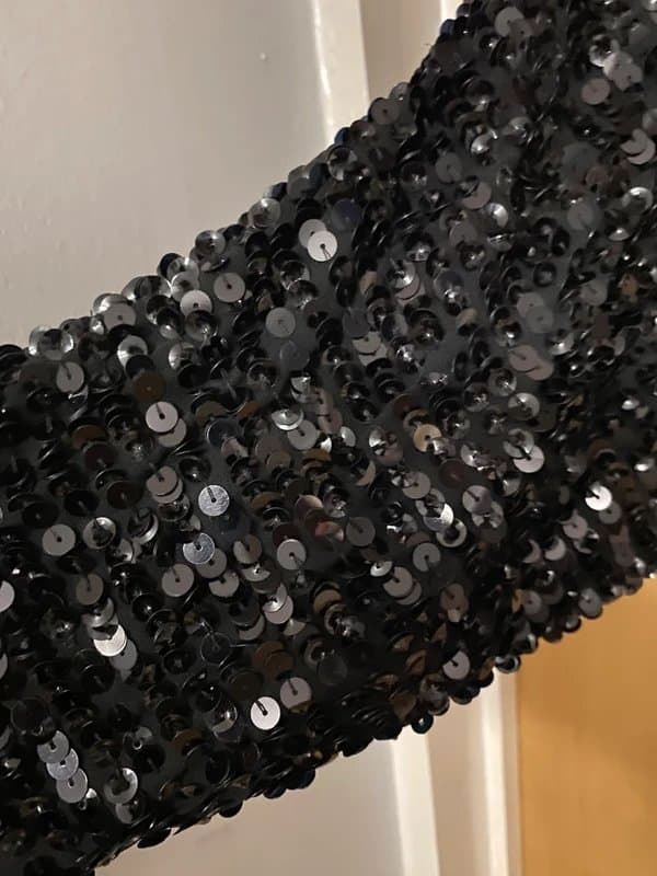 ASOS Asos size 10 all over sequin cropped batwing sleeve Christmas party blouse / jacket