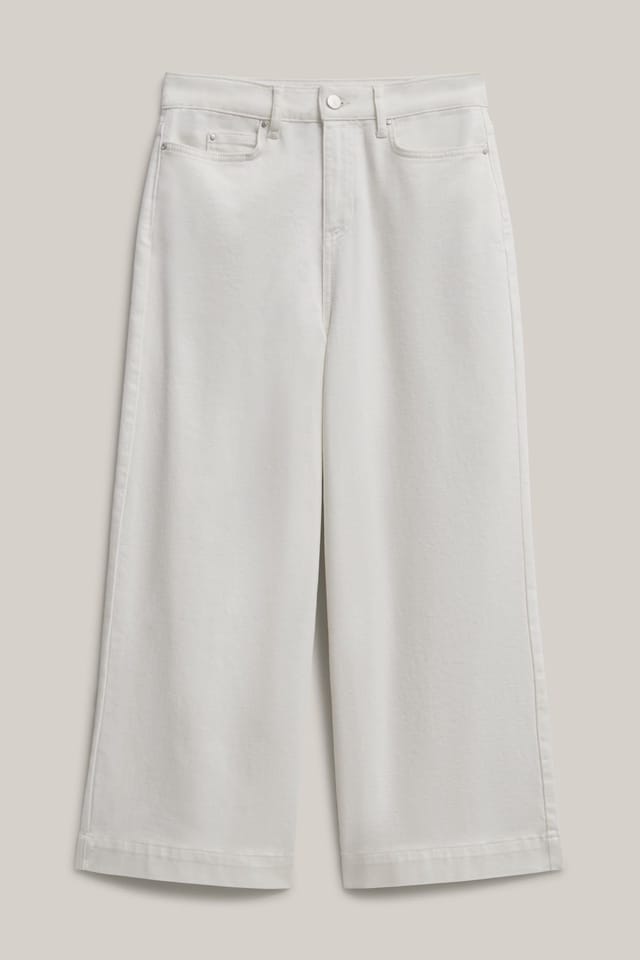 Hobbs London Hobbs London Women's Brinley Cropped Jeans in White - 2