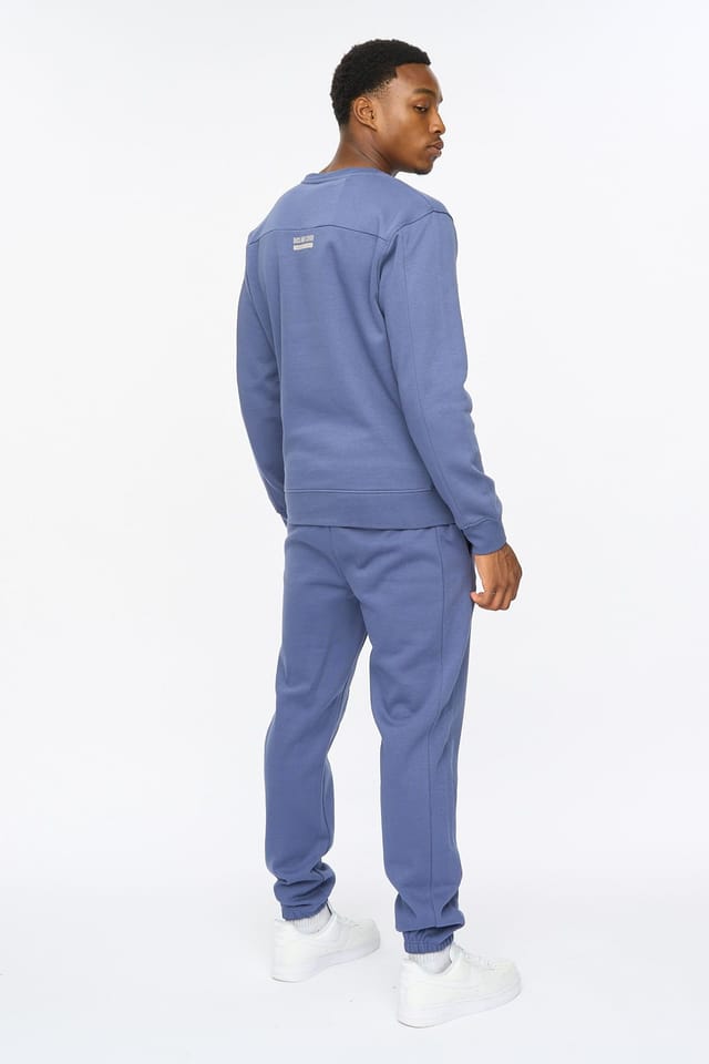 Duck&Cover Duck&Cover Applewood Men's Carbon Fleece Utility Sweatshirt - Multi-Pocket Design with Tech Details in Blue - 2