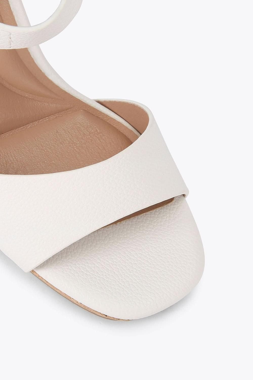 Carvela Carvela Women's 'Sadie Wedge Wide Fit' Sandals in White - 4