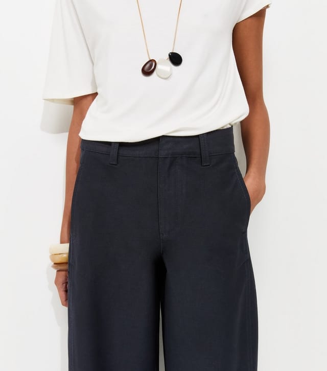 New Look Women's Premium Navy Barrel Leg Trousers New Look - 3