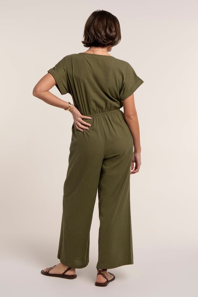 Brakeburn Brakeburn Women's ADA JUMPSUIT in Khaki - 2