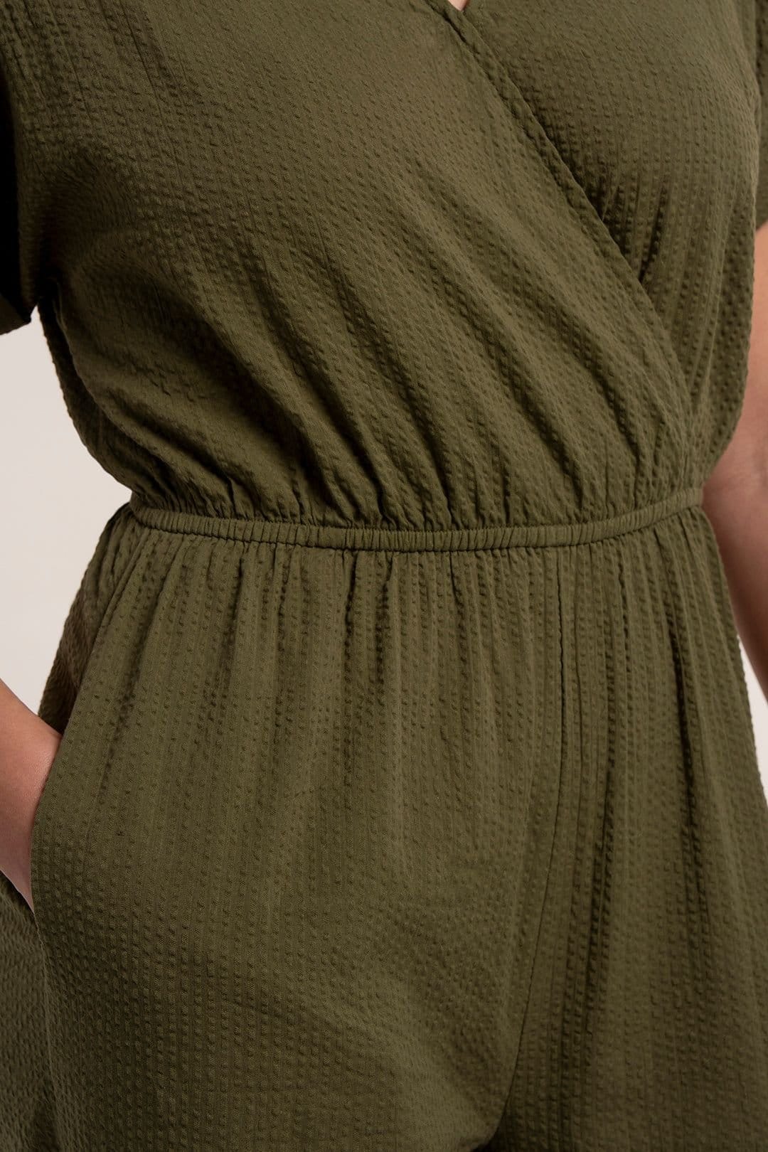 Brakeburn Brakeburn Women's ADA JUMPSUIT in Khaki - 4