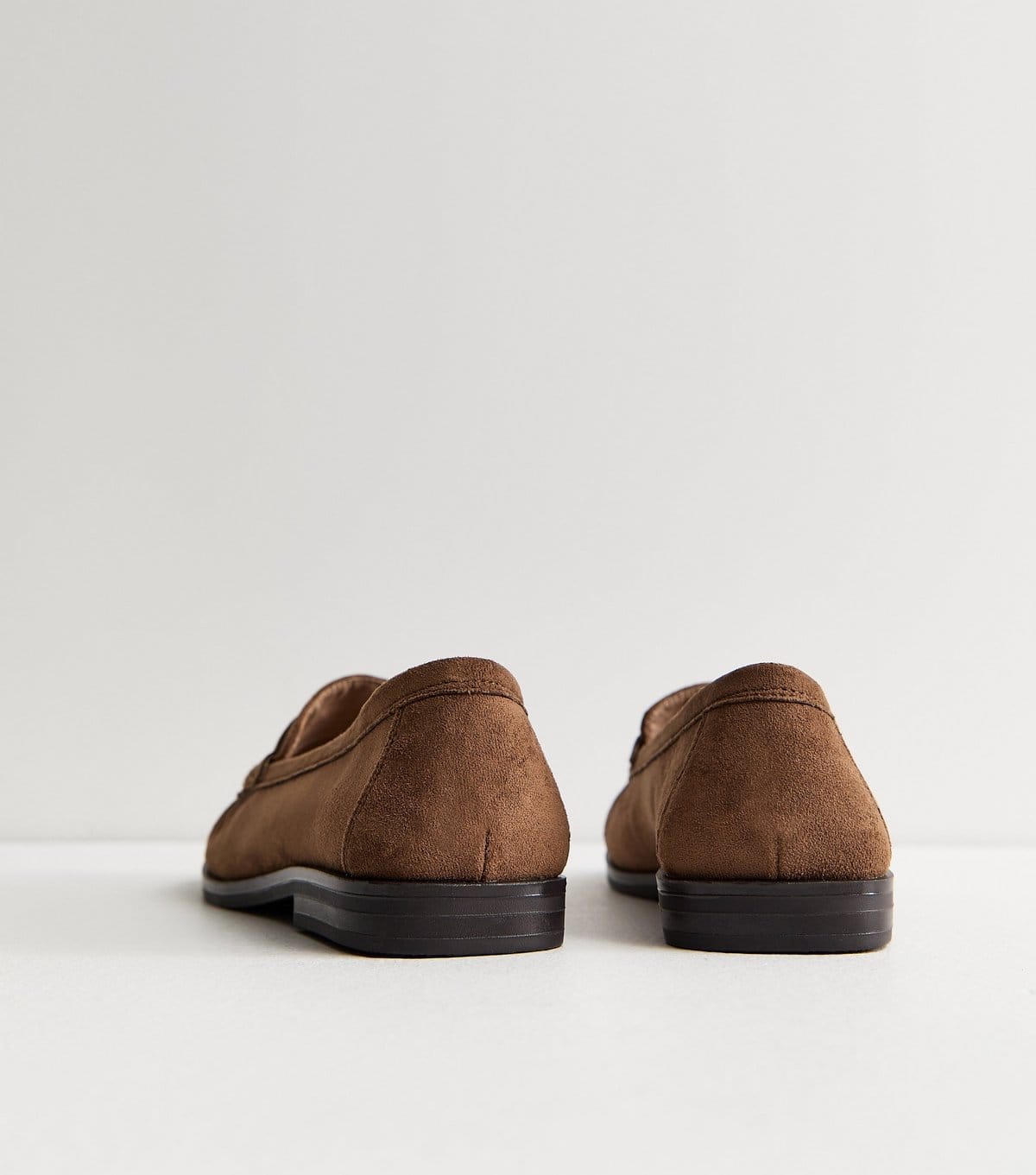 New Look Women's Tan Faux Suede Loafers Vegan New Look - 4