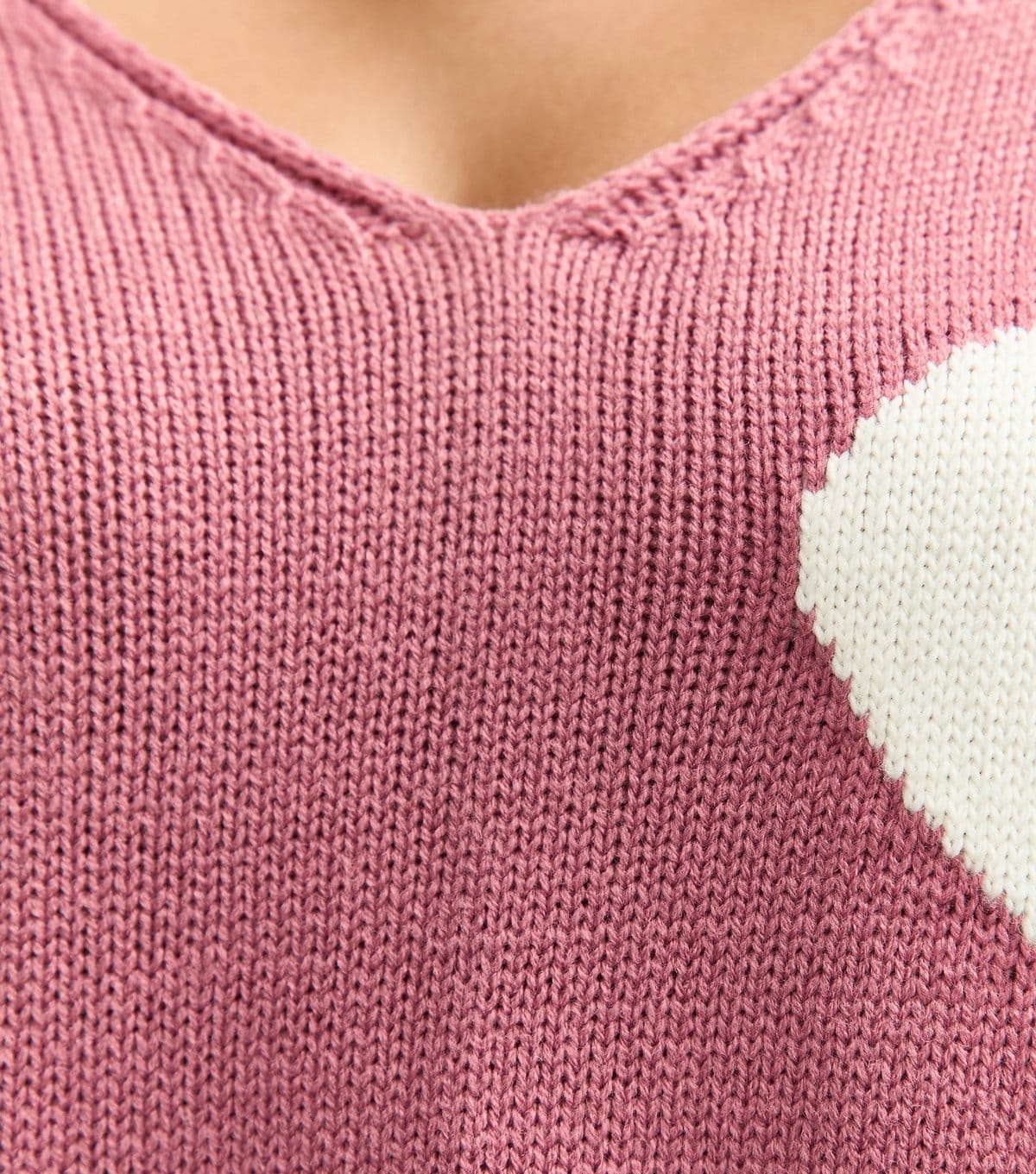 Gini London Women's Pink Oversized Heart Knit Jumper Gini London New Look - 4