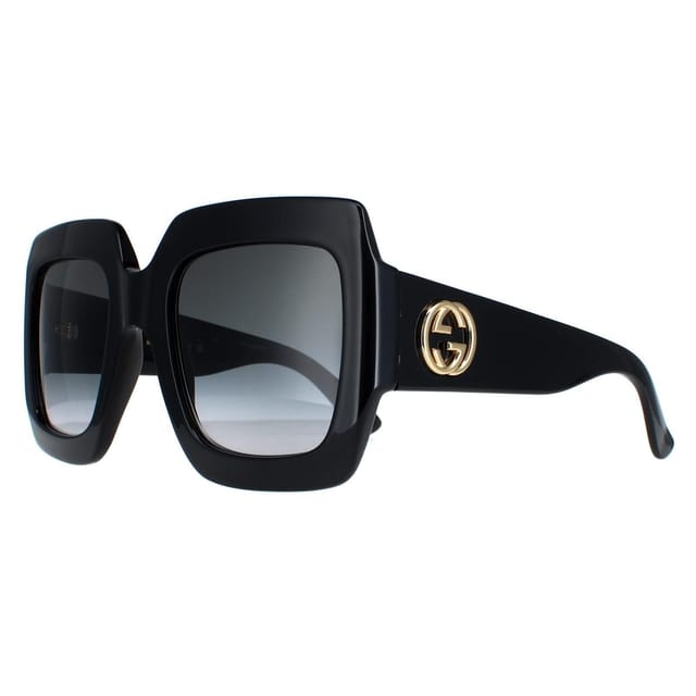 Gucci Gucci Women's Square Black Grey GG0053SN - 2