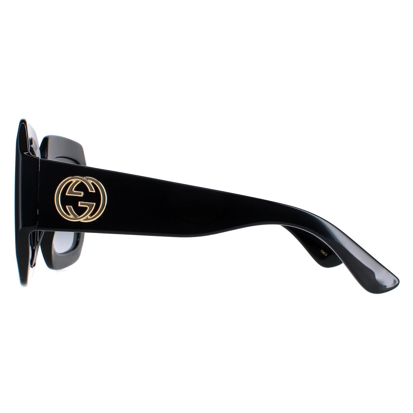 Gucci Gucci Women's Square Black Grey GG0053SN - 3