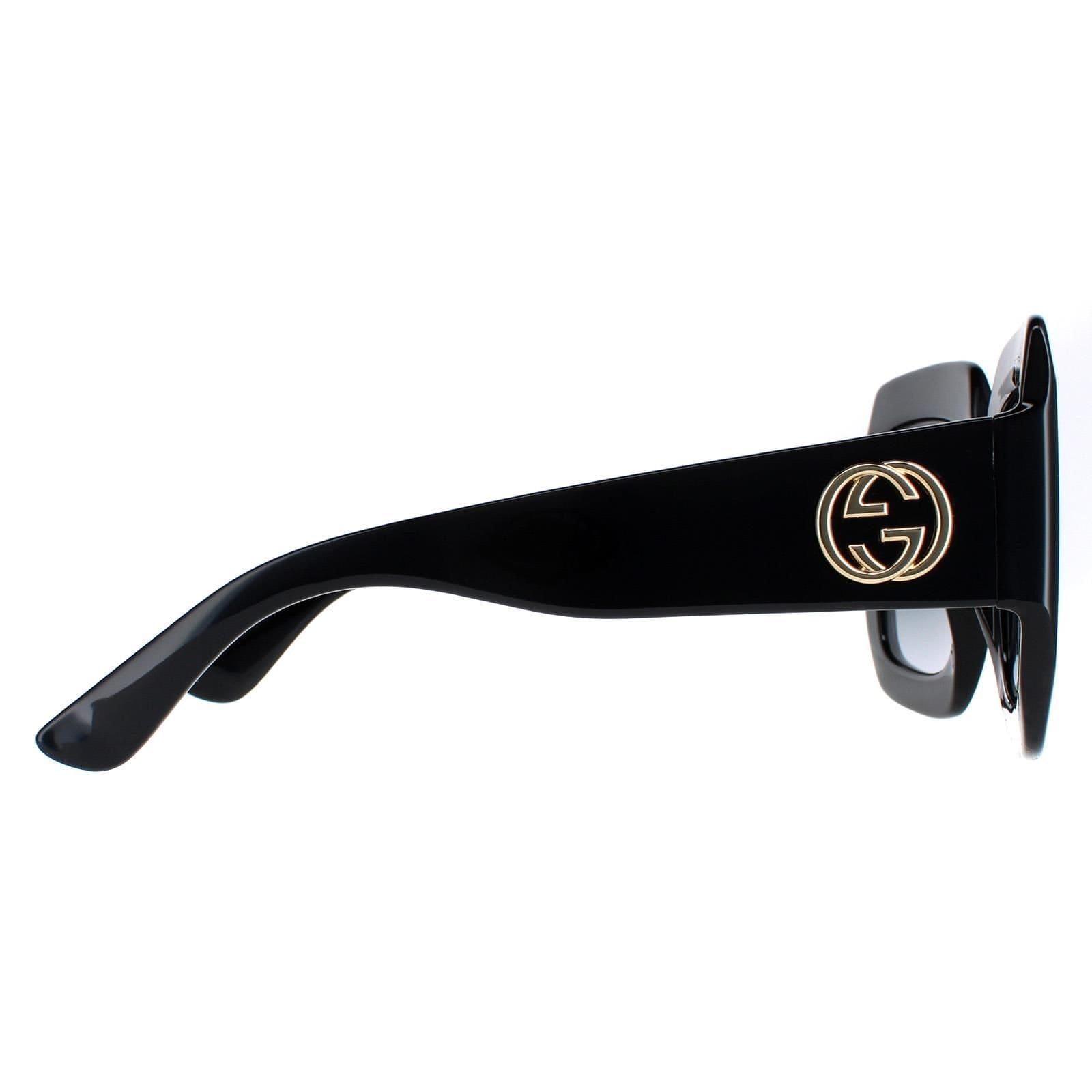 Gucci Gucci Women's Square Black Grey GG0053SN - 4