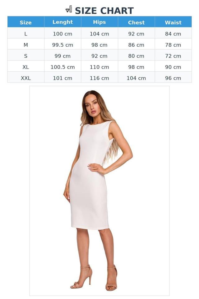 Love Lace Love Lace Women's Sleeveless Back Chain Evening Pencil Dress in White - 3