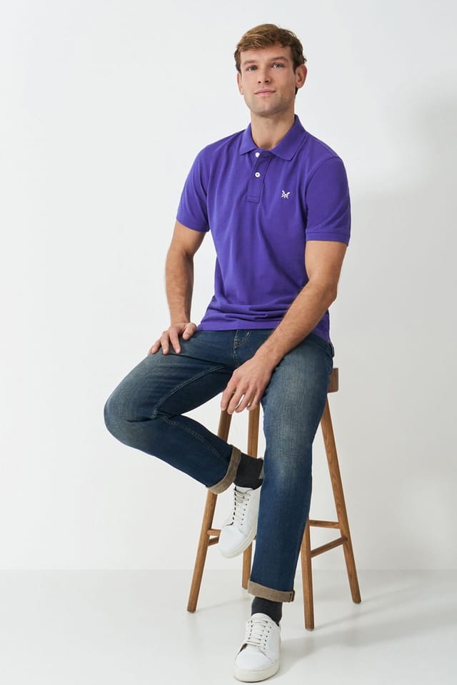 Crew Clothing Crew Clothing Men's Classic Pique Polo Marine Blue - 2