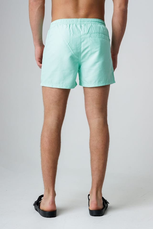 Influence Influence Men's Elasticated Colourblock Swim Shorts in Mint - 2