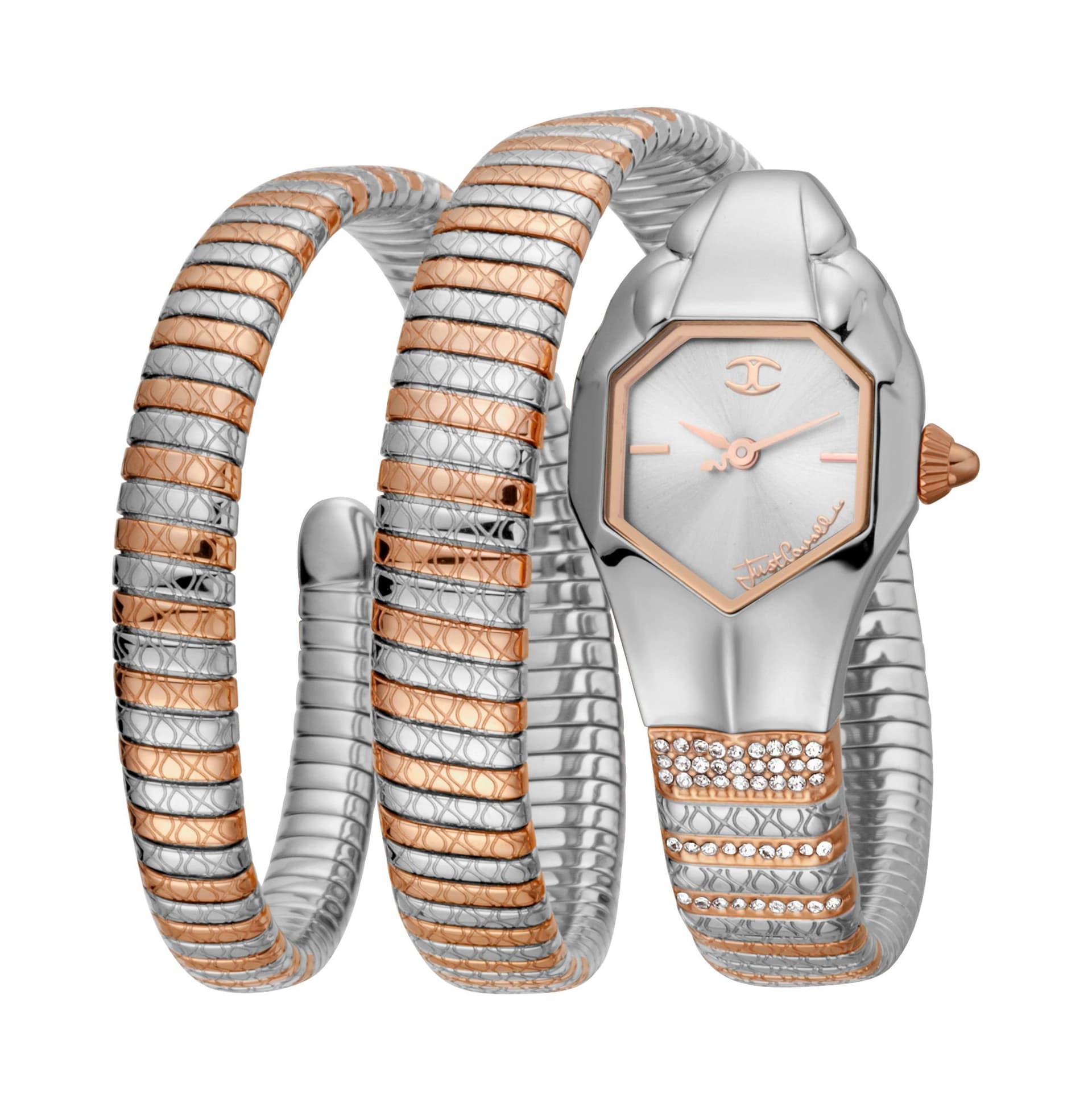 Just Cavalli Just Cavalli Women's Just Glam EVO 1 silver Dial Stainless Steel Bracelet Watch
