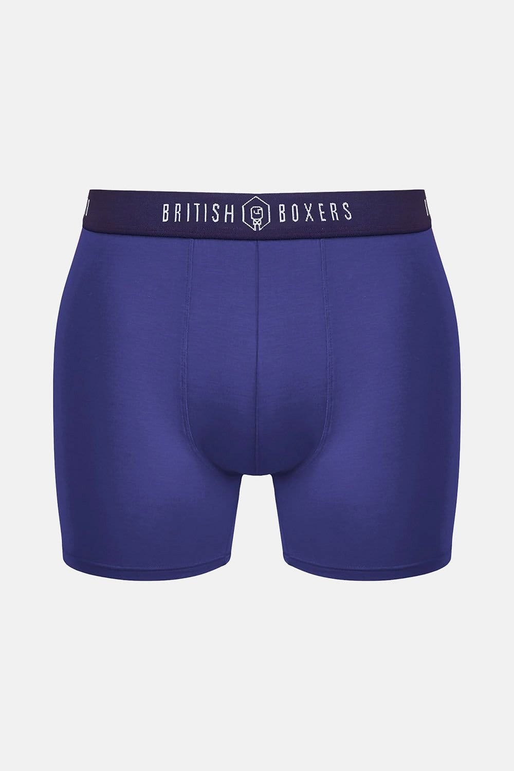 British Boxers British Boxers Men's Pack of Four "Leaves" Bamboo Stretch Trunks - 4