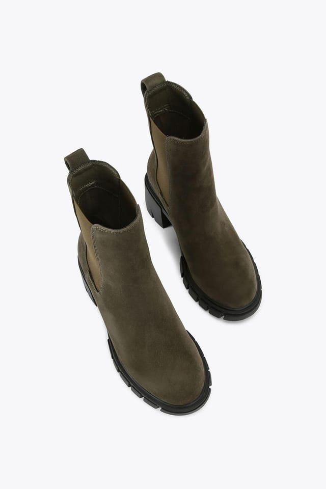 Carvela Carvela Women's 'Ignite Chelsea' Suede Boots in Khaki - 2