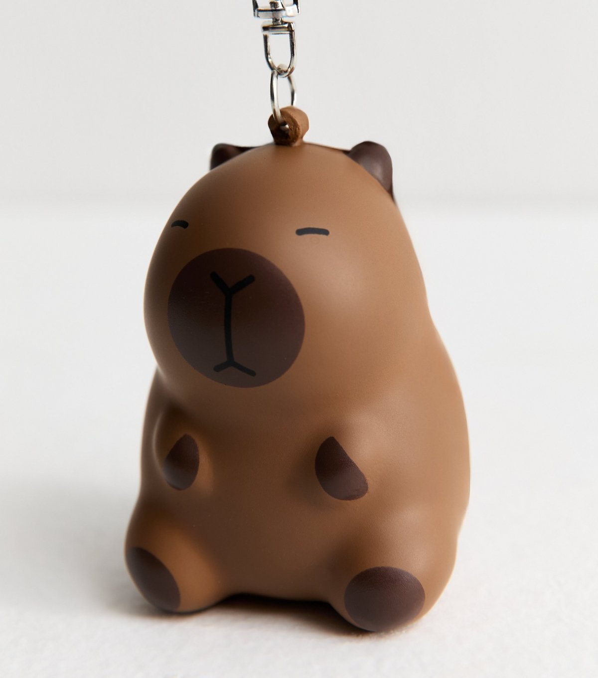 New Look Brown Capybara Stress Ball Key Ring New Look - 2