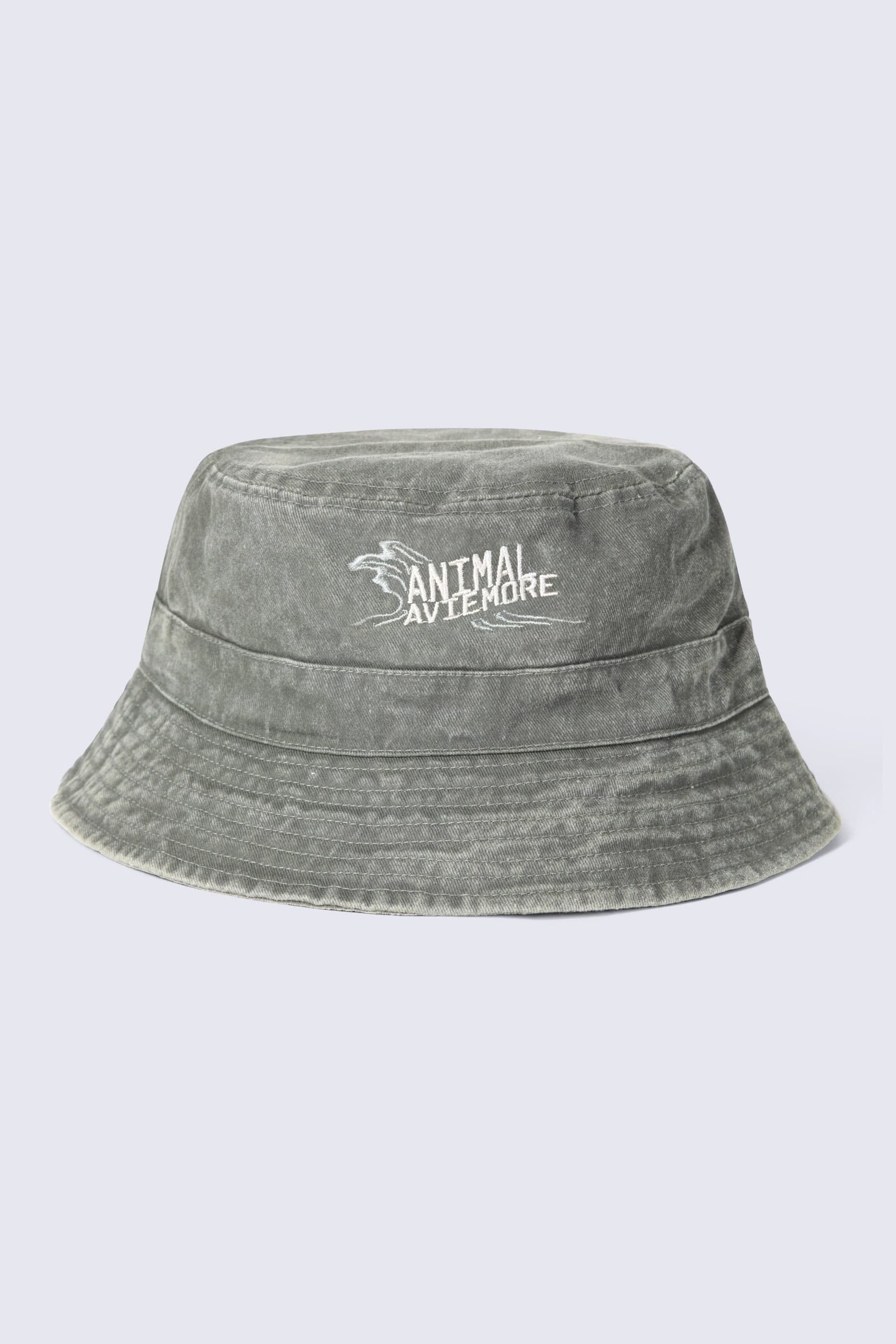 Animal Animal Men's Lightweight Cotton Casual Outdoor Summer Travel Easy 60cm Bucket Hat in Pale Green