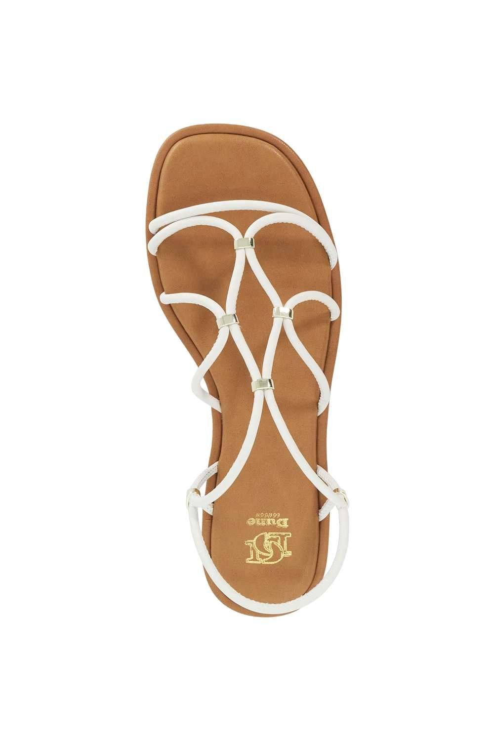 Dune London Dune London Women's 'Leola' Leather Sandals in White - 4