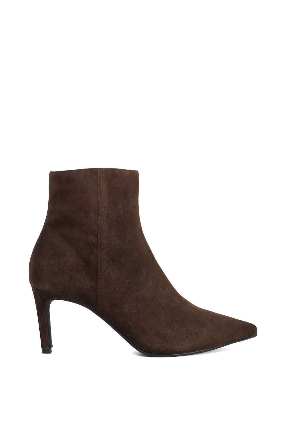 Dune London Dune London Women's Wide Fit 'Obsessively' Suede Ankle Boots in Brown
