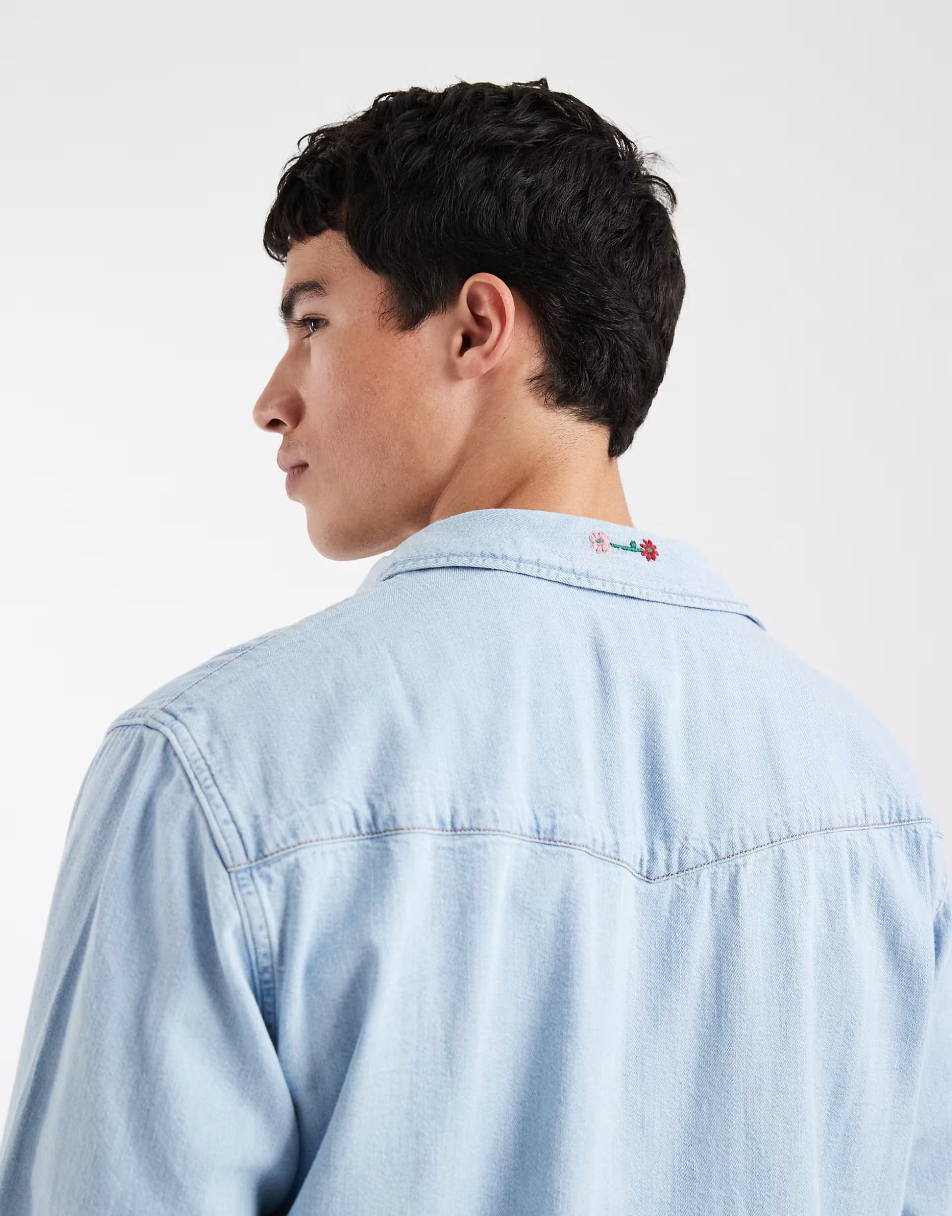 ASOS ASOS Mid Blue Denim Western Shirt