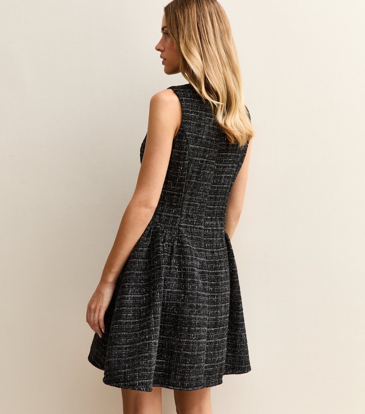 New Look Women's Black Boucle Sleeveless Mini Dress New Look - 4