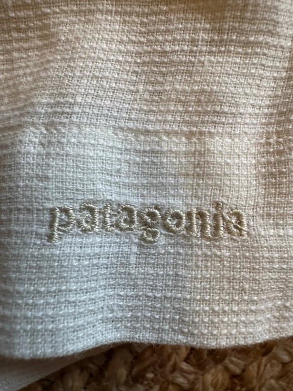 Patagonia Patagonia Hempress Top Ivory Hemp Blend V-Neck Blouse Size 6 (UK 10) Archive