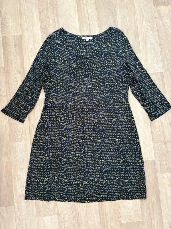 White Stuff Navy Printed Jersey Tunic Dress