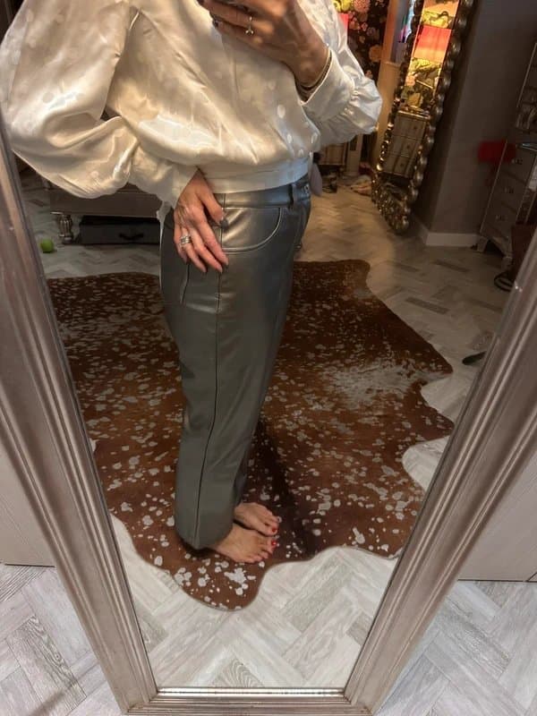 Never Fully Dressed Never Fully Dressed faux leather trousers size 12 new