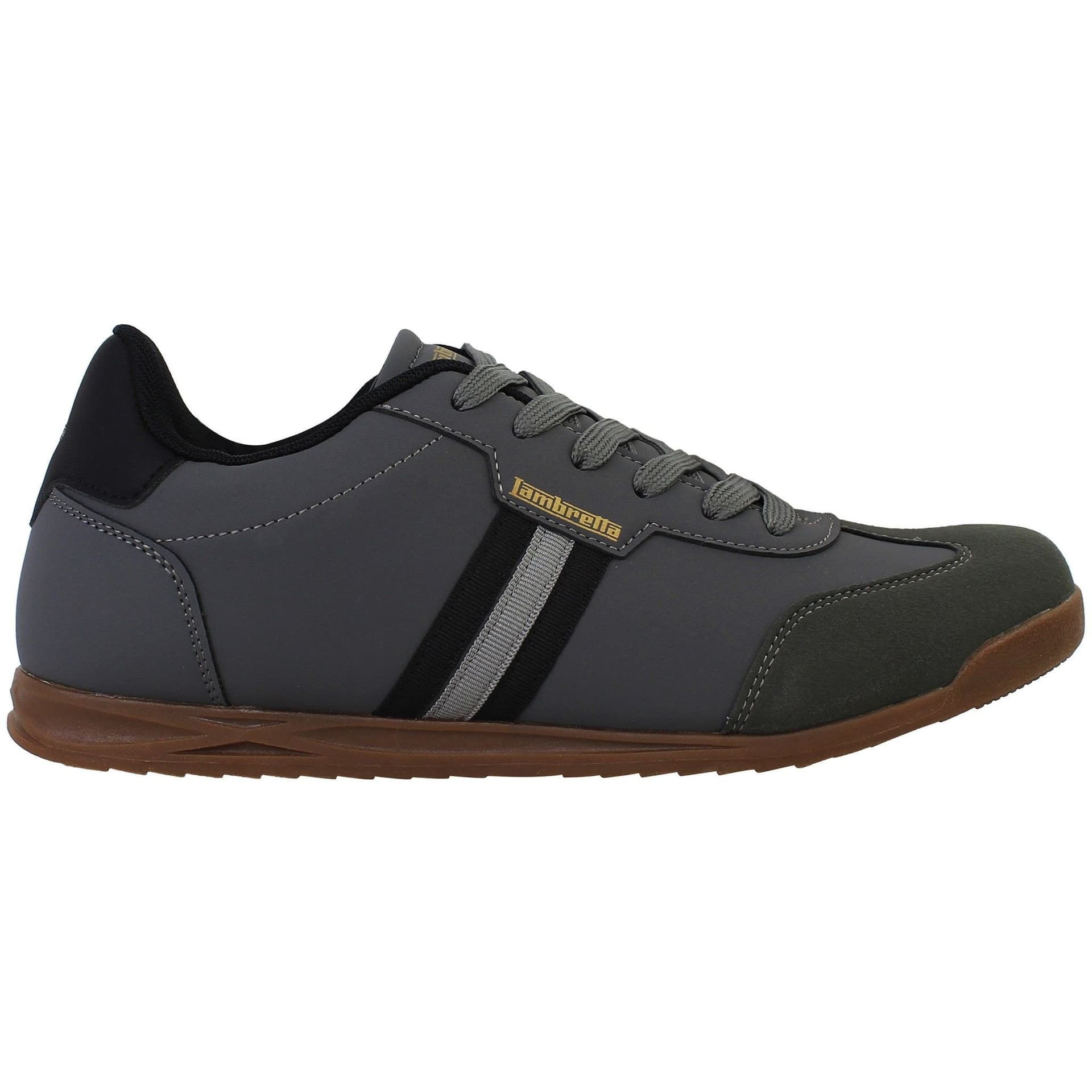 Lambretta Lambretta Men's Tackle Dark Grey Trainers