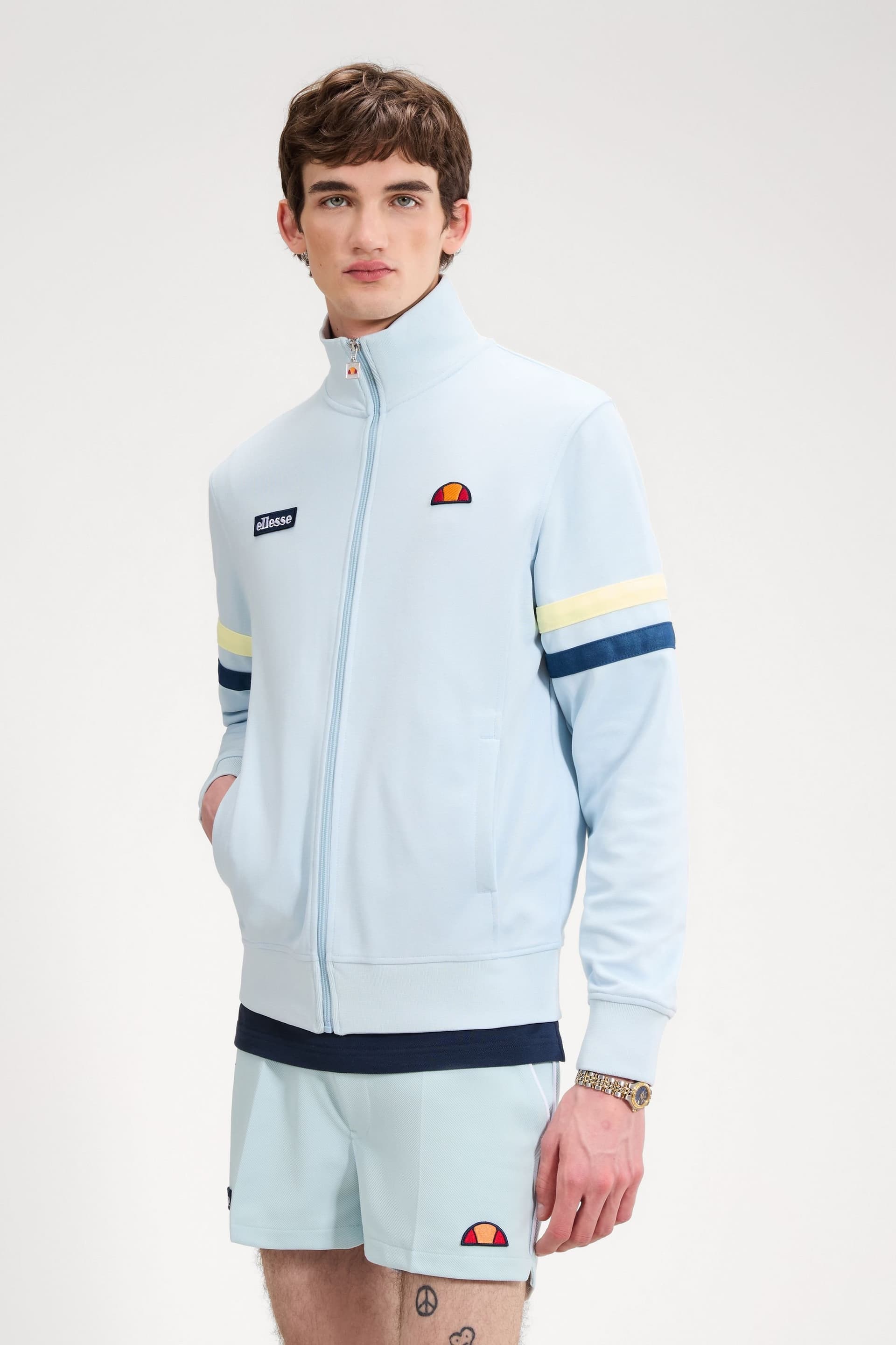 Ellesse Ellesse Men's Roma Track Jacket in Light Blue