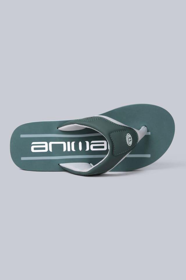 Animal Animal Men's 'Jekyl' Soft Padded Lightweight Casual Slip On Pool Beach Flip-Flops in Khaki - 2