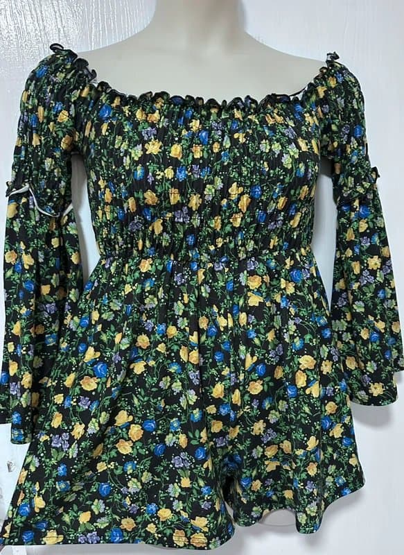 ASOS Ladies ASOS Playsuit Multicoloured Size 14