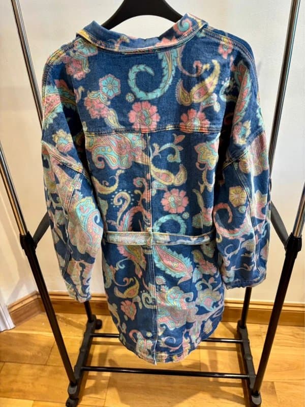 Never Fully Dressed Never Fully Dressed Paisley Denim Shacket