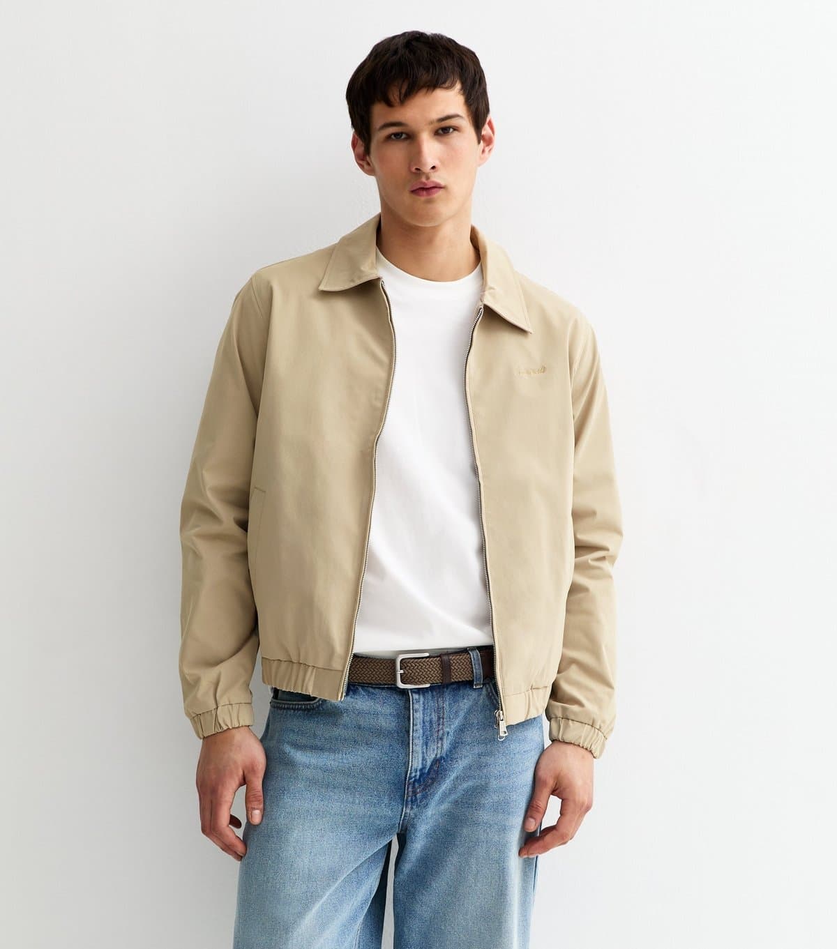 jack & jones Jack & Jones Light Brown Harrington Jacket