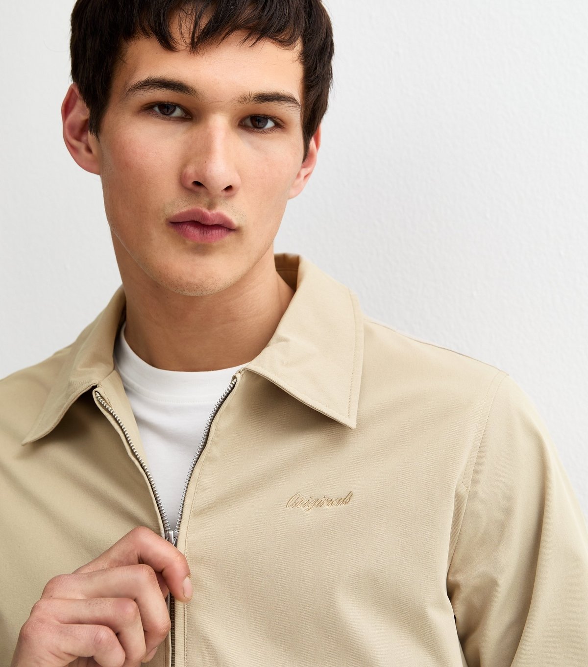 jack & jones Men's Light Brown Harrington Jacket Jack & Jones New Look - 2