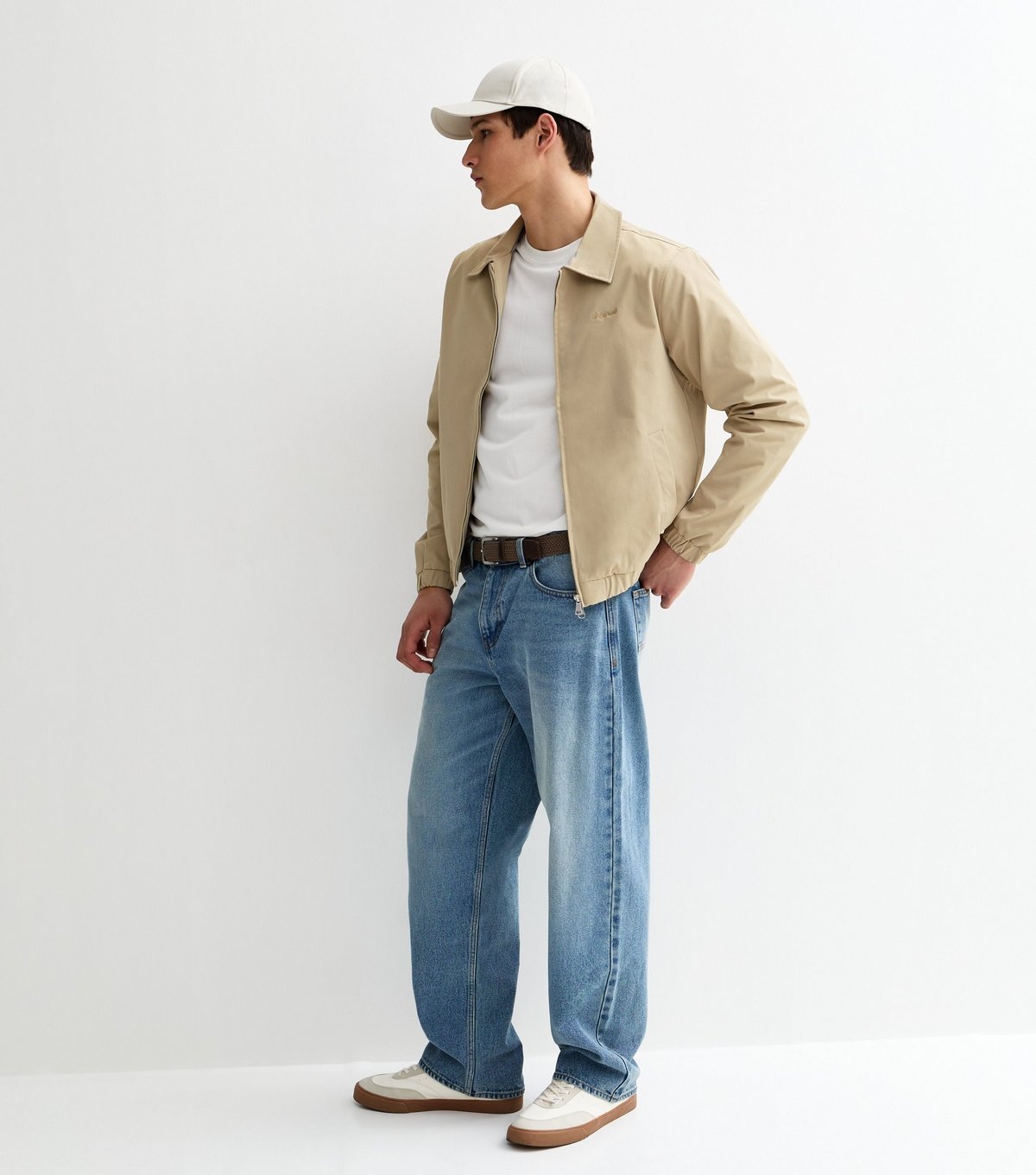 jack & jones Men's Light Brown Harrington Jacket Jack & Jones New Look - 3