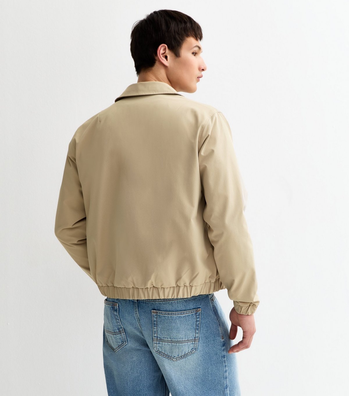 jack & jones Men's Light Brown Harrington Jacket Jack & Jones New Look - 4