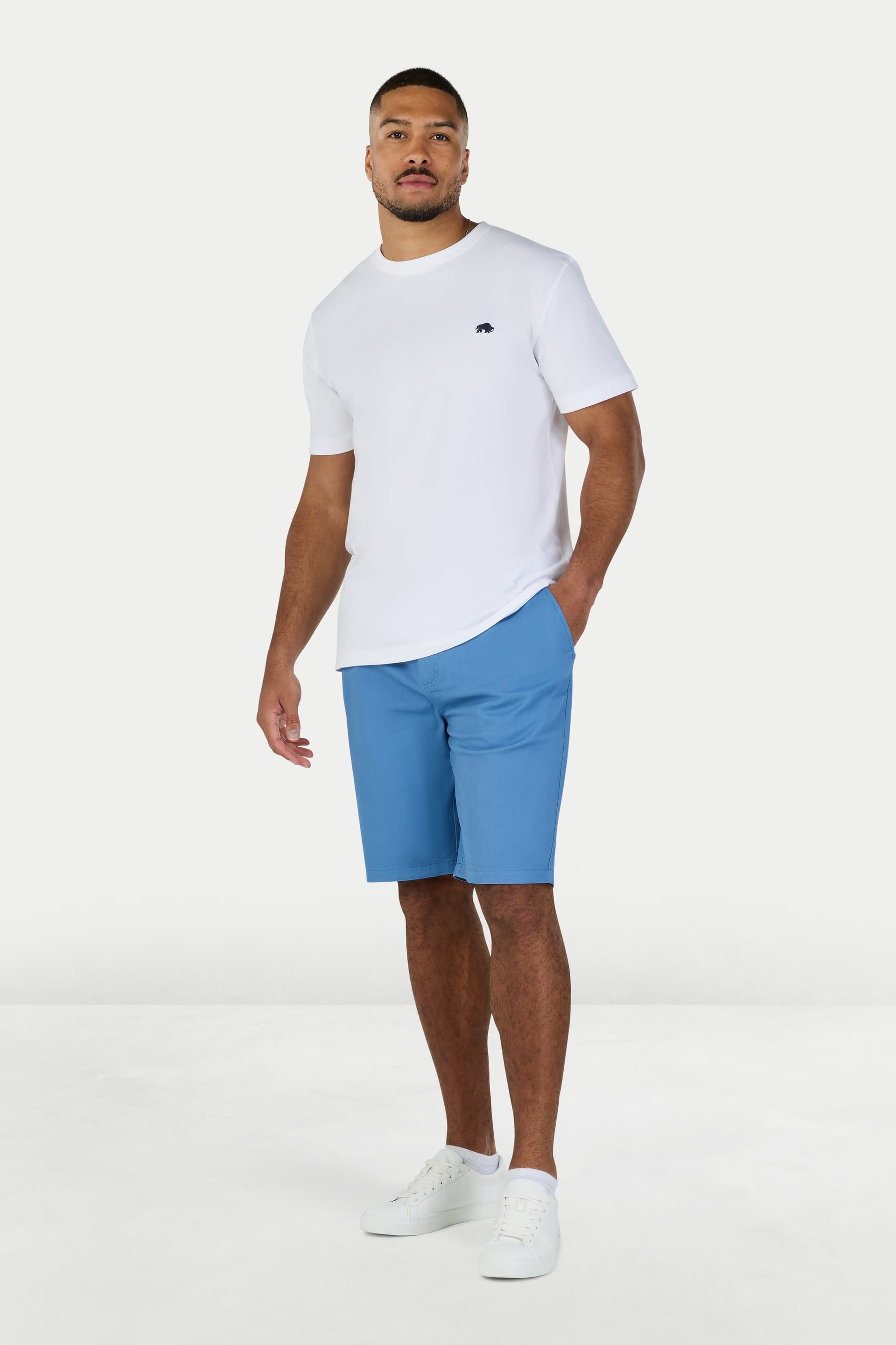 raging bull Raging Bull Men's Classic Chino Shorts in Mid Blue