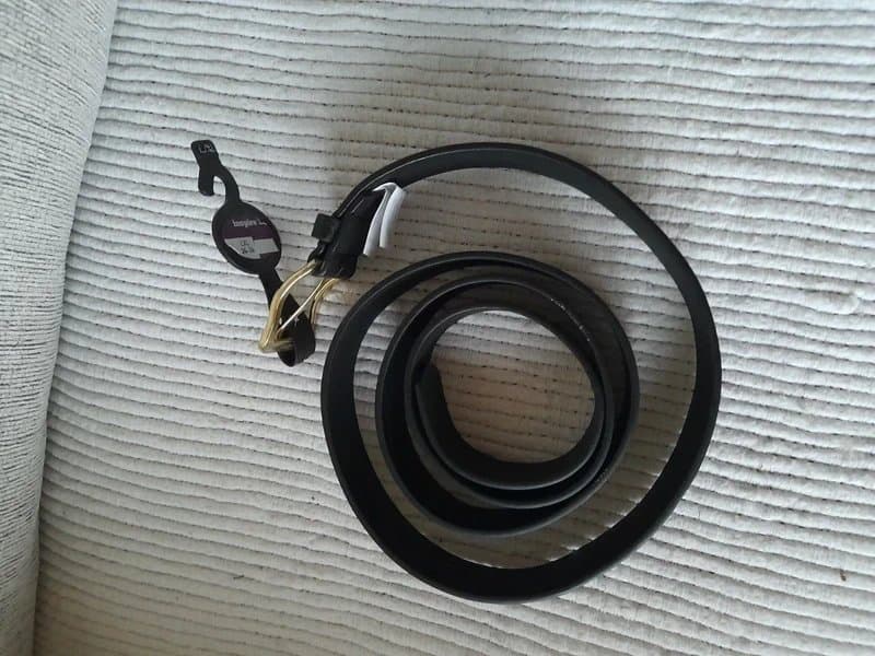 New Look New Look Black & Gold Faux Leather Belt Size L/XL fit UK 24-26, 60" Long(BNWT)